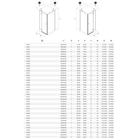 New Trendy Kalibra Kabina prysznicowa 1D prostokątna Prawa 120x100x195 cm szkło czyste Active Shield (K-5040)