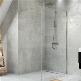 New Trendy Velio Kabina prysznicowa walk-in U 80x200 szkło czyste 8mm Active Shield  (D-0133B)