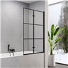New Trendy Superia Parawan nawannowy Czarny mat 1D Prawa 100x150 szkło czyste 5mm Active Shield (P-0055)
