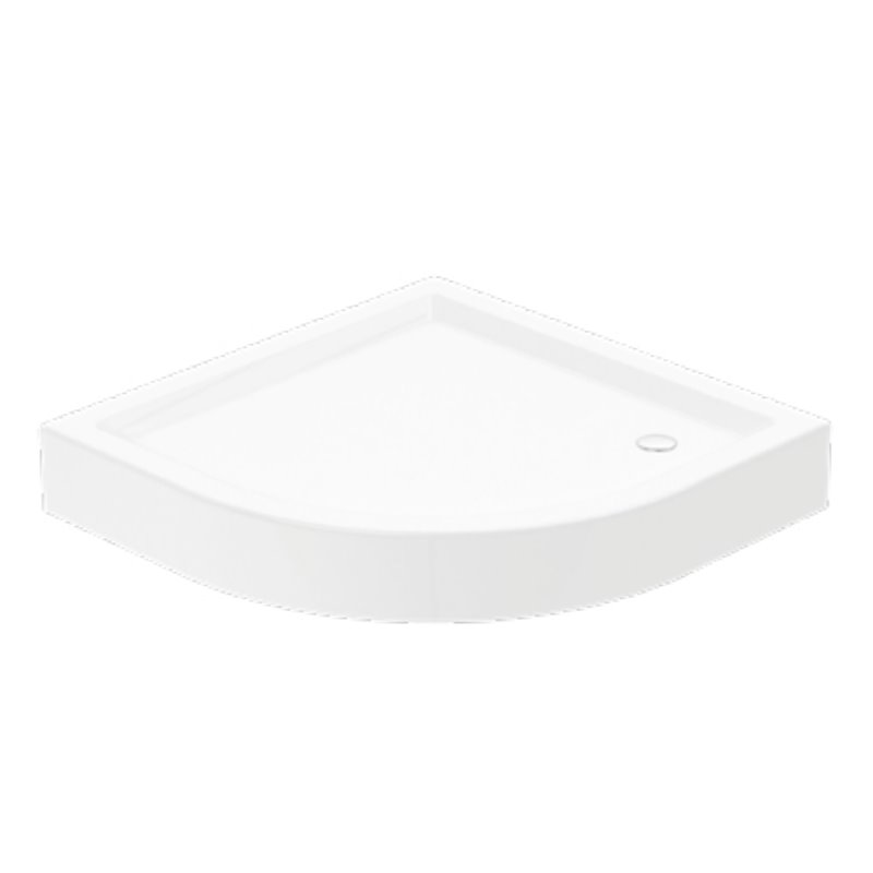 New trendy Brodzik półokrągły R55 80x80x16 gł. 5cm kompaktowy (BL-0007)