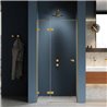 New Trendy Eventa Gold Brushed Drzwi wnękowe złoty szczotkowany 1D Lewa 80x200 cm 8mm Active Shield 2.0 (EXK-8223)