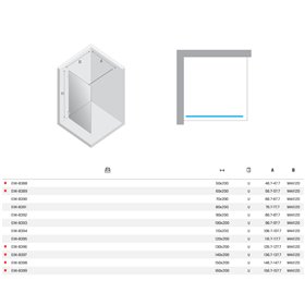 New Trendy Eventa Gold Brushed Kabina prysznicowa WALK-IN U 120x200 cm Active Shield 2.0 (EXK-8395)