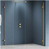 New Trendy Eventa Gold Brushed Kabina prysznicowa U 160x100x200 cm Active Shield 2.0 (EXK-8443)