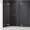 New Trendy Eventa Copper Brushed Kabina prysznicowa 1D prostokątna Prawa 110x90x200 cm Active Shield 2.0 (EXK-8100)