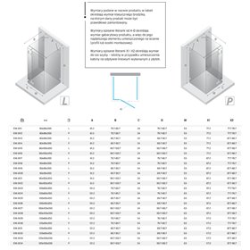New Trendy Eventa Copper Brushed Kabina prysznicowa 1D prostokątna przyścienna Lewa 120x90x200 cm (EXK-8131)