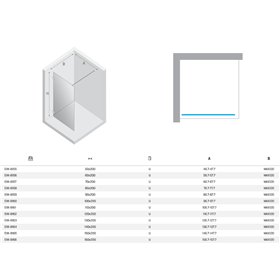 New Trendy Eventa Copper Brushed Kabina prysznicowa WALK-IN U 150x200 cm Active Shield 2.0 (EXK-8165)
