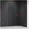 New Trendy Eventa Copper Brushed Kabina prysznicowa WALK-IN U 160x100x200 cm Active Shield 2.0 (EXK-8210)