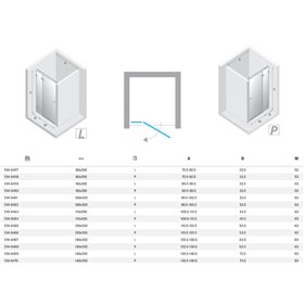 New Trendy Avexa Nickel Brushed Drzwi wnękowe 1D Lewa 80x200 cm Active Shield 2.0 (EXK-8457)