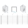 New Trendy Avexa Nickel Brushed Drzwi wnękowe 1D Prawa 100x200 cm Active Shield 2.0 (EXK-8462)