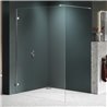 New Trendy Avexa Nickel Brushed Kabina prysznicowa walk-in 90x200 cm Active Shield 2.0 (EXK-8628)
