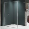 New Trendy Avexa Nickel Brushed Kabina prysznicowa walk-in 110x200 cm z aluminową ramką (EXK-8652)