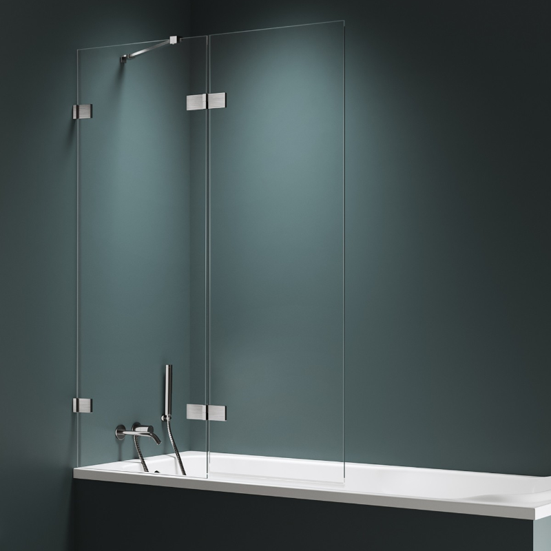 New Trendy Avexa Nickel Brushed Parawan nawannowy 1D Prawa 110x150 cm Active Shield 2.0 (EXK-8753)