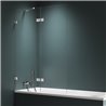 New Trendy Avexa Nickel Brushed Parawan nawannowy 1D Prawa 110x150 cm Active Shield 2.0 (EXK-8753)