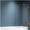 New Trendy Eventa Gold Brushed Parawan nawannowy stały U 50x150 cm 8mm Active Shield 2.0 (EXK-8444)