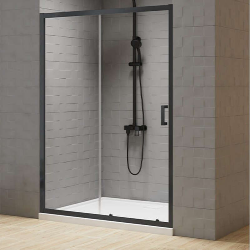New Trendy New Varia Drzwi wnękowe czarny mat 1D U 100x200 cm (D-1026A)
