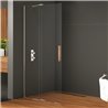 New Trendy Smart NZ4 Kabina prysznicowa chrom 1D walk-in U 130x200 cm wspornik skośny (EXK-4090-WU)