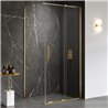 New Trendy Smart Kabina prysznicowa gold brushed 1D prostokątna U 120x110x200 cm (EXK-7538)