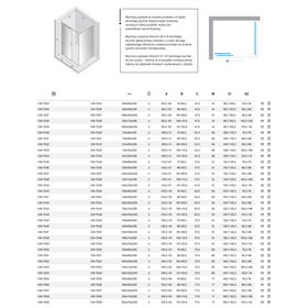 New Trendy Smart NZ4 Kabina prysznicowa gold brushed 1D prostokątna U 160x120x200 cm (EXK-7559)