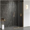 New Trendy Smart Kabina prysznicowa gold brushed 1D walk-in U 110x200 cm (EXK-7628)