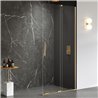 New Trendy Smart Kabina prysznicowa gold brushed 1D walk-in U 80x200 cm - wspornik skośny (EXK-7625-WU)