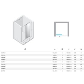 New Trendy Smart NZ4 Drzwi wnękowe copper brushed 1D U 170x200 cm (EXK-7650)