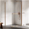 New Trendy Smart Kabina prysznicowa copper brushed 1D prostokątna U 110x100x200 cm z uchwytem (EXK-7709)