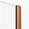 New Trendy Smart Kabina prysznicowa copper brushed 1D prostokątna U 110x100x200 cm z uchwytem (EXK-7709)
