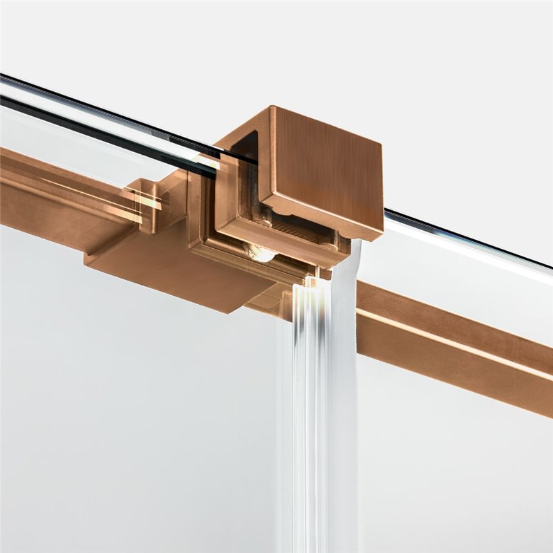 New Trendy Smart Kabina prysznicowa copper brushed 1D prostokątna U 130x120x200 cm z uchwytem (EXK-7721)