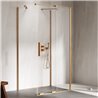 New Trendy Smart Kabina prysznicowa copper brushed 1D prostokątna przyścienna U 140x80x200 cm (EXK-7764)