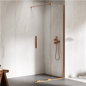 New Trendy Smart Kabina prysznicowa copper brushed 1D walk-in U 150x200 cm (EXK-7774)