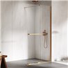 New Trendy Smart Kabina prysznicowa copper brushed 1D walk-in U 110x200 cm - uchwyt reling (EXK-7779)