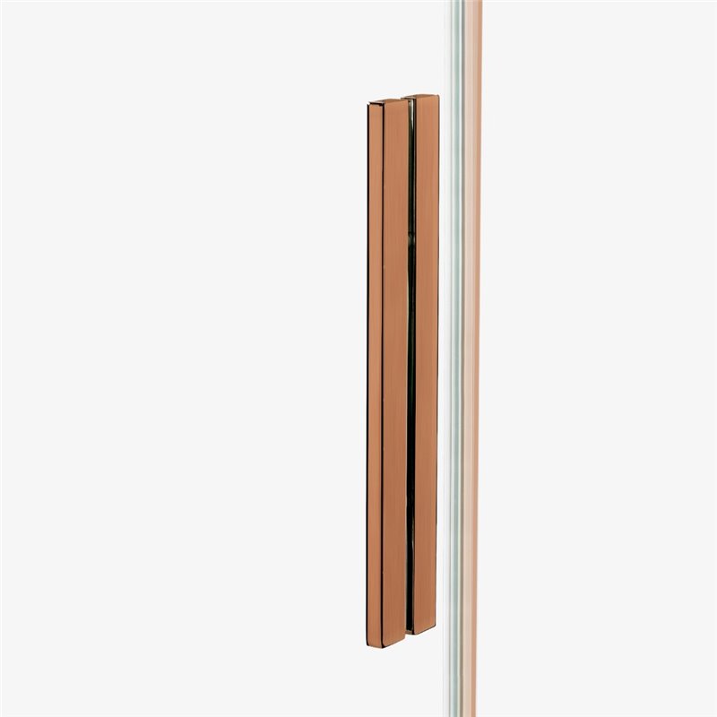 New Trendy Smart Kabina prysznicowa copper brushed 1D walk-in U 110x200 cm - uchwyt reling (EXK-7779)