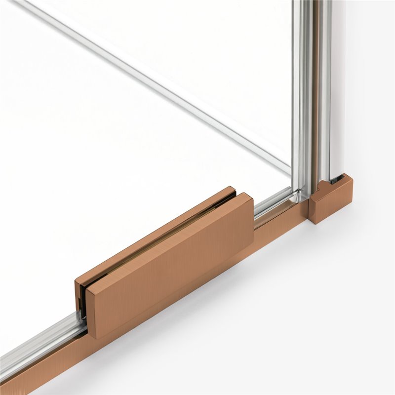 New Trendy Smart Kabina prysznicowa copper brushed 1D walk-in U 110x200 cm - uchwyt reling (EXK-7779)