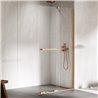 New Trendy Smart Kabina prysznicowa copper brushed 1D walk-in U 150x200 cm - wspornik skosny - uchwyt reling (EXK-7783-WU)