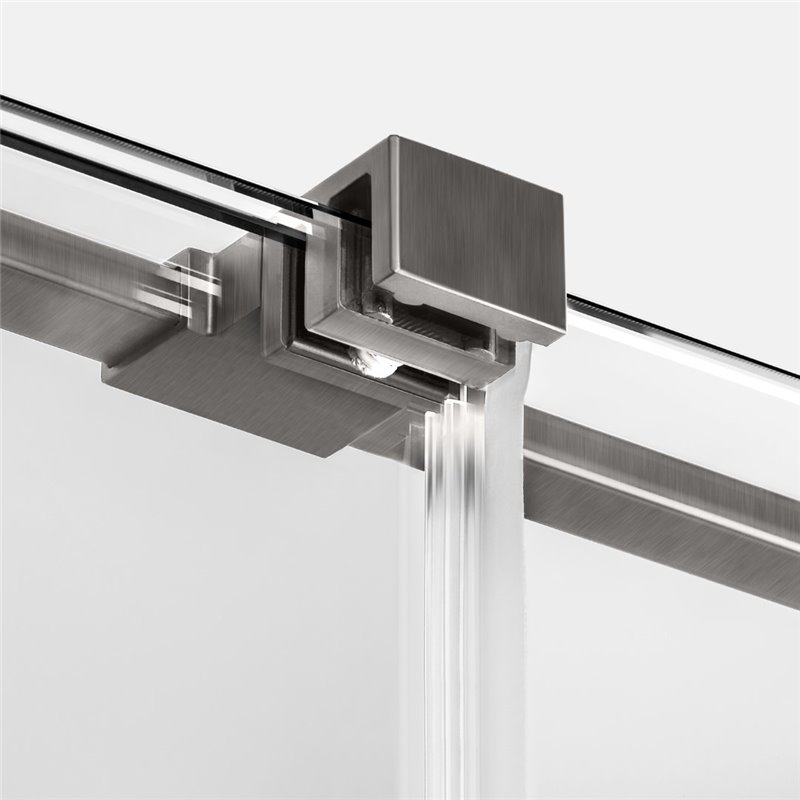 New Trendy Smart Drzwi wnękowe gunmetal brushed 1D U 100x200 cm (EXK-7815)