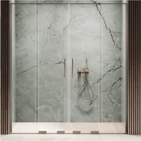 New Trendy Smart Drzwi wnękowe gunmetal brushed 2D U 130x200 cm (EXK-7833)