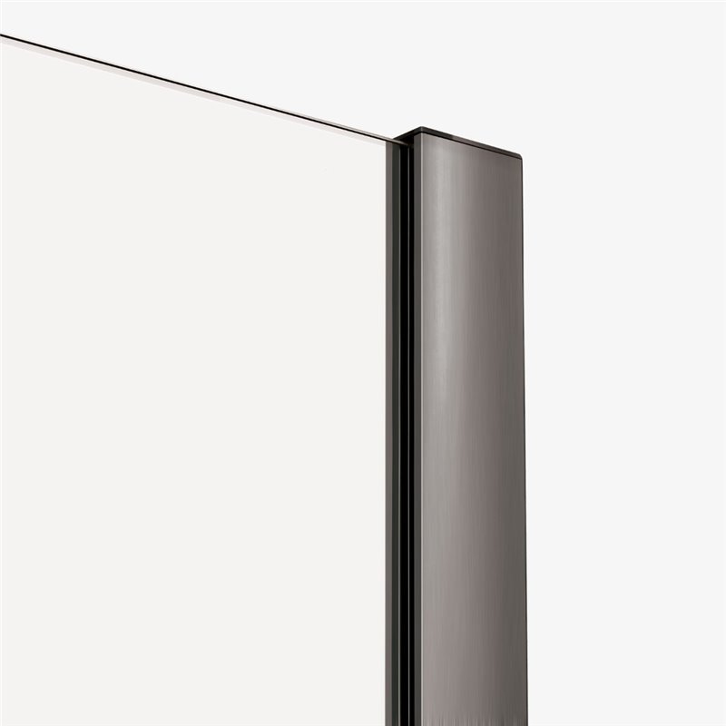 New Trendy Smart Kabina prysznicowa gunmetal brushed 1D prostokątna U 120x110x200 cm (EXK-7852)