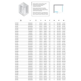 New Trendy Smart Kabina prysznicowa gunmetal brushed 1D prostokątna U 150x120x200 cm (EXK-7868)
