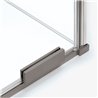 New Trendy Smart Kabina prysznicowa gunmetal brushed 1D prostokątna U 160x110x200 cm (EXK-7872)