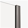 New Trendy Smart Kabina prysznicowa gunmetal brushed 1D prostokątna przyścienna U 140x90x200 cm (EXK-7937)