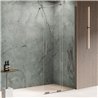 New Trendy Smart Kabina prysznicowa gunmetal brushed 1D walk-in U 130x200 cm (EXK-7944)