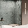 New Trendy Smart Kabina prysznicowa gunmetal brushed 1D walk-in U 110x200 cm - wspornik skośny (EXK-7942-WU)