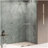 New Trendy Smart Kabina prysznicowa gunmetal brushed 1D walk-in U 120x200 cm - uchwyt reling (EXK-7952)