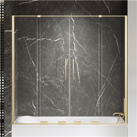 New Trendy Smart Parawan nawannowy gold brushed 2D U 160x150 cm (EXK-7797)