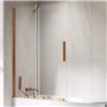 New Trendy Smart Parawan nawannowy copper brushed 1D U 130x150 cm - wspornik skośny (EXK-7805-WU)