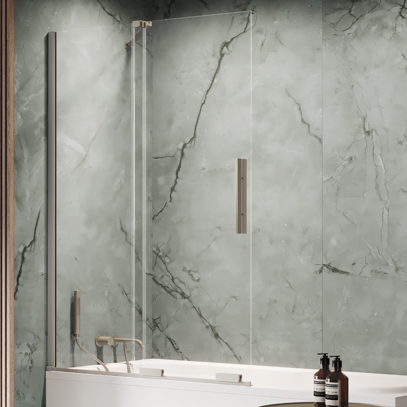 New Trendy Smart Parawan nawannowy gunmetal brushed 1D U 130x150 cm - wspornik skośny (EXK-7962-WU)