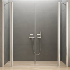 New Trendy New Soleo Drzwi wnękowe 2D U 140x195 cm szkło czyste 6mm Active Shield 2.0  (D-0265A)