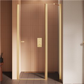 New Trendy New Soleo Drzwi wnękowe gold brushed 1D U 100x195 cm (D-0772A)