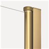 New Trendy New Soleo Kabina prysznicowa gold brushed 1D prostokątna U 110x120x195 cm (K-4217)