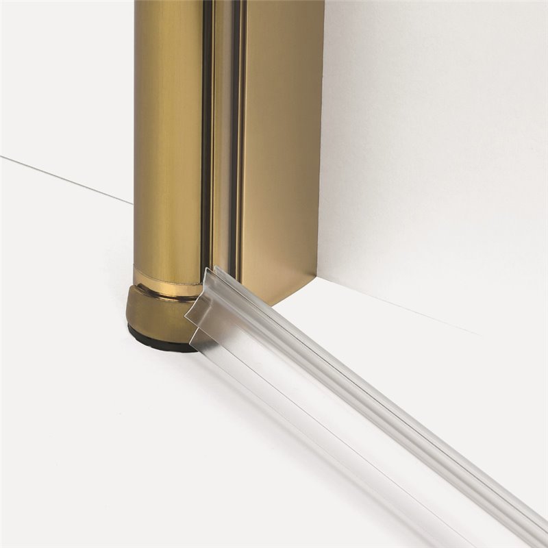 New Trendy New Soleo Kabina prysznicowa gld brushed 1D prostokątna L 70x90x195 cm - składane (K-4251)